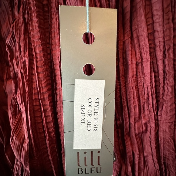 Vintage Lili Bleu Wrinkle Button Down Blouse - Picture 3 of 3